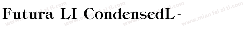 Futura LI CondensedL字体转换